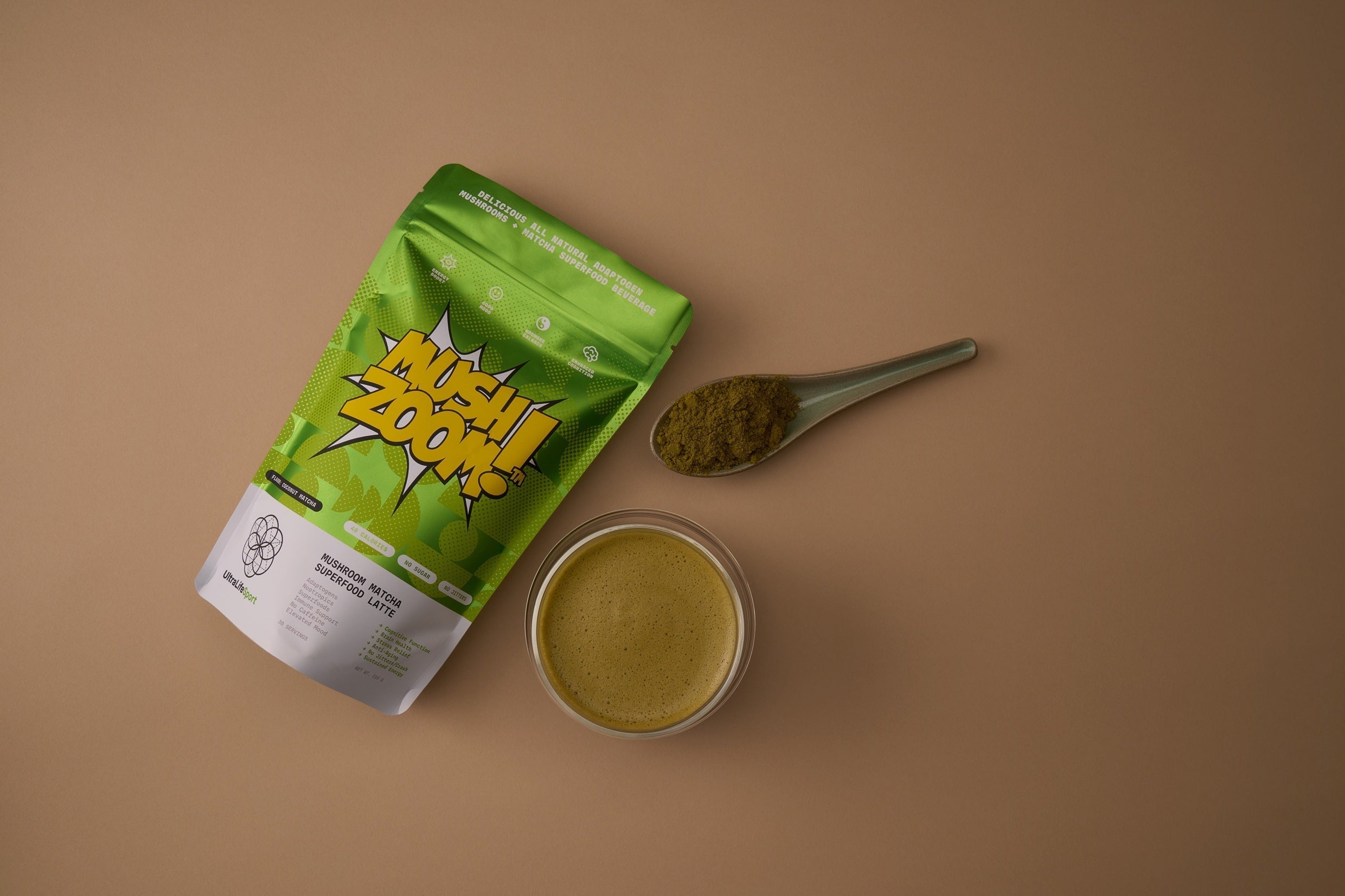 Vegan MushZoom Matcha Muffins