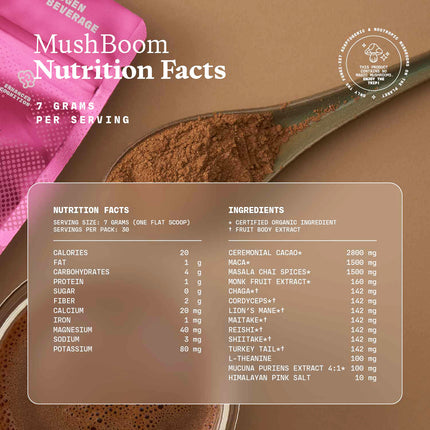 MushBoom | Cacao Chai & Mushroom Chai Blend