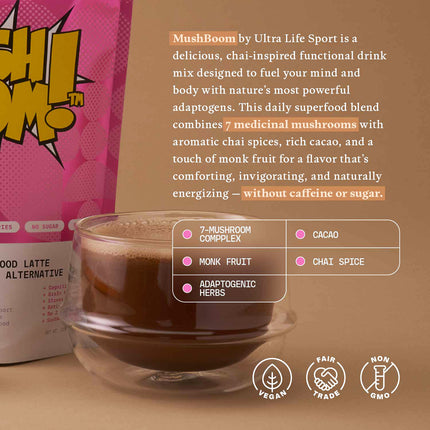 MushBoom | Cacao Chai & Mushroom Chai Blend