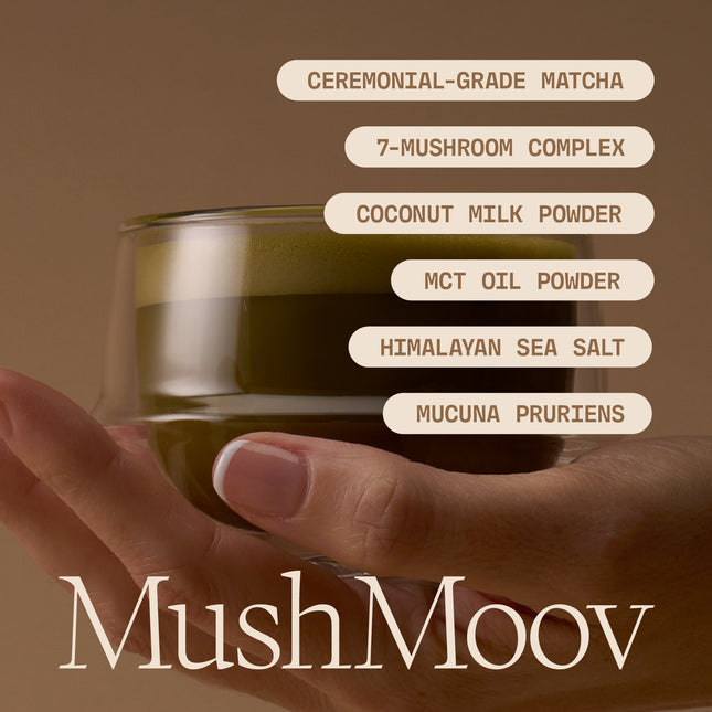 MushMoov | Coconut & Mushroom Matcha Beverage | Mushroom Drink