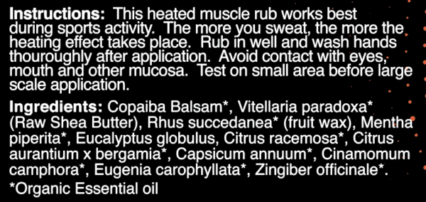 Premium Organic HOT Muscle Rub